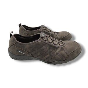 Skechers Breathe Easy Days End Sneakers Womens 8 Brown Relaxed Fit